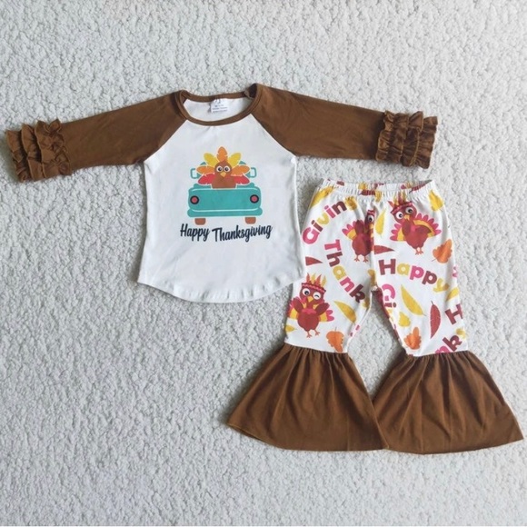 Little girls 3 piece set (Thanksgiving) - Picture 1 of 1